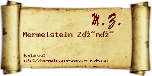 Mermelstein Zénó névjegykártya